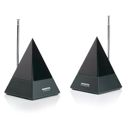 Marmitek Powermid XL - Ripetitore Infrarossi Wireless, Trasmettere Segnali ir in Modalità Wireless a un'altra Stanza, Portata di 20m, Funziona con Tutti i Controlli IR, Plug & Play, Nero