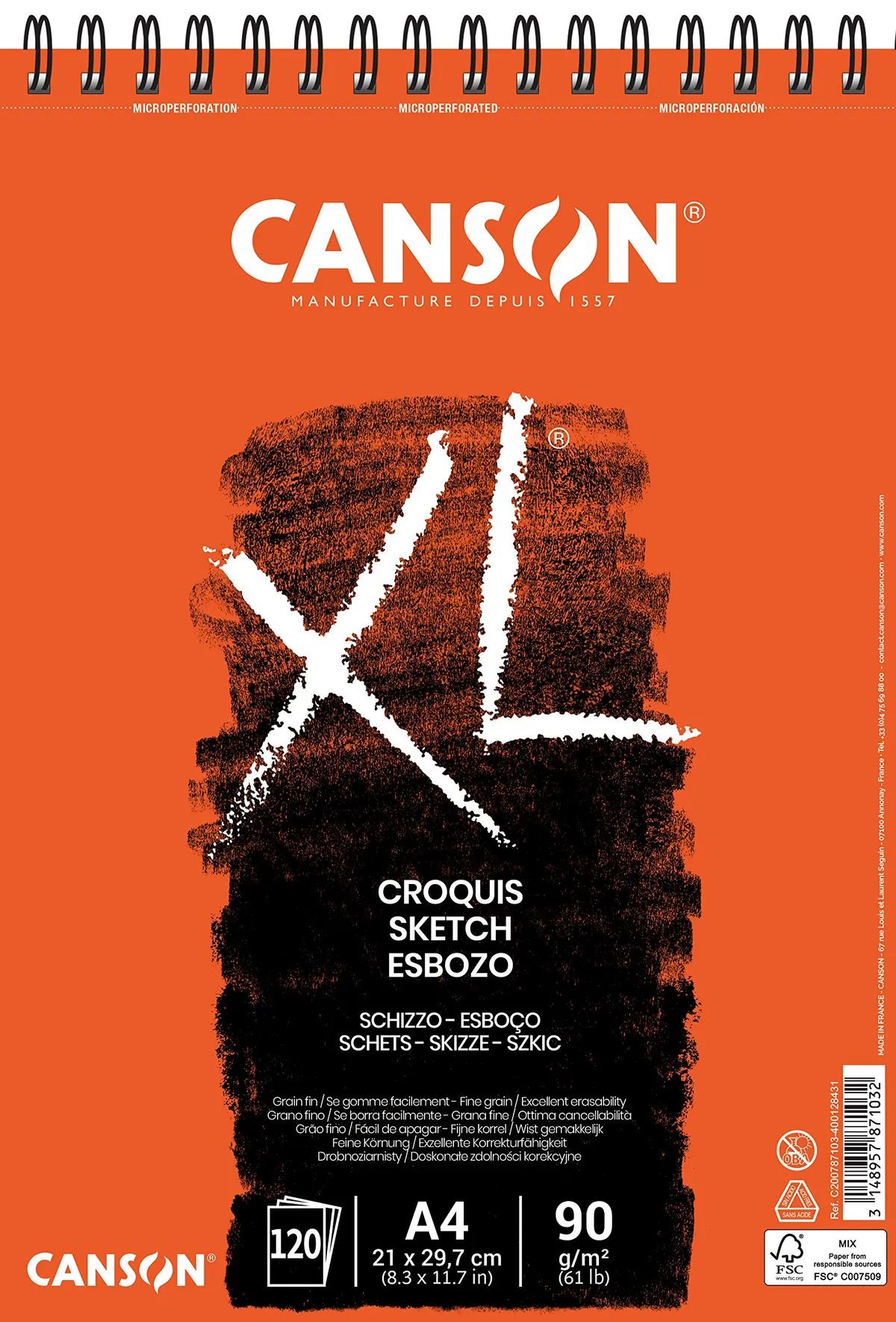 CANSON XL Croquis Album spiralé – Nuovo