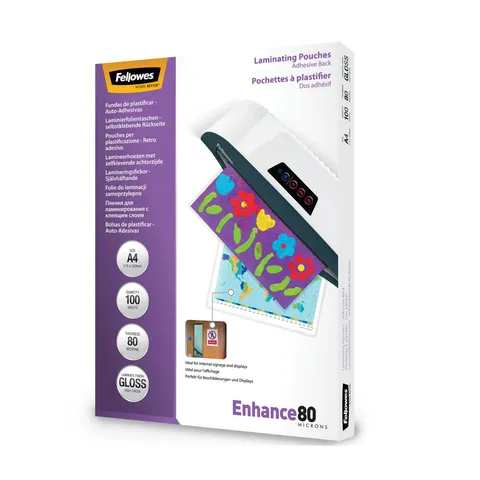 Fundas di plastificazione auto-adesive Fellowes A4 – Come nuovo