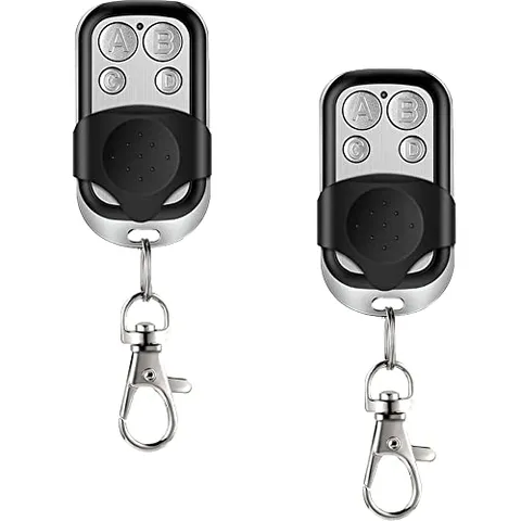 hd-line 2X - Set 2 telecomandi per porta garage/cancello, 433 Mhz, colore argento