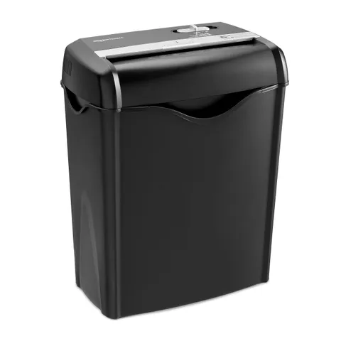 Amazon Basics Destructora de papel y tarjetas de crédito