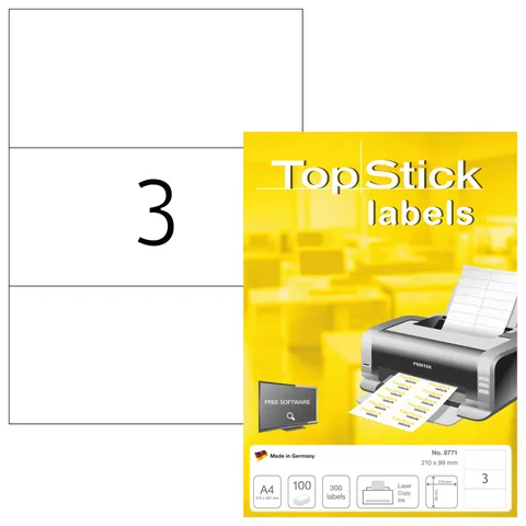 TopStick Etichette autoadesive A4 – Ottime condizioni