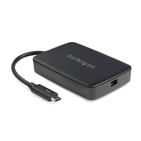 StarTech.com Adattatore da Thunderbolt 3 a Thunderbolt 2 (non reversibile) - Convertitore TB3 - Da laptop TB3 a display/dispositivi TB2 (20 Gbps) o TB1 (10Gbps) - Nero - Windows/Mac (TBT3TBTADAP)