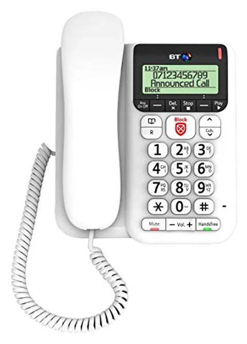 BT Decor 2600 Telefono con Filo con Advanced Call Blocker (Refurbished)