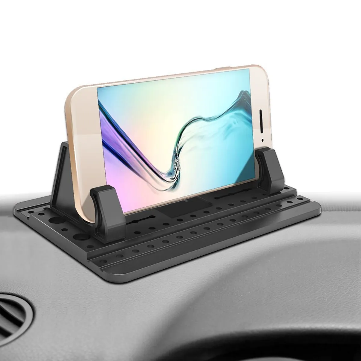 ipow Universal Silikon Handyhalterung Auto Handy Antirutschmatte &