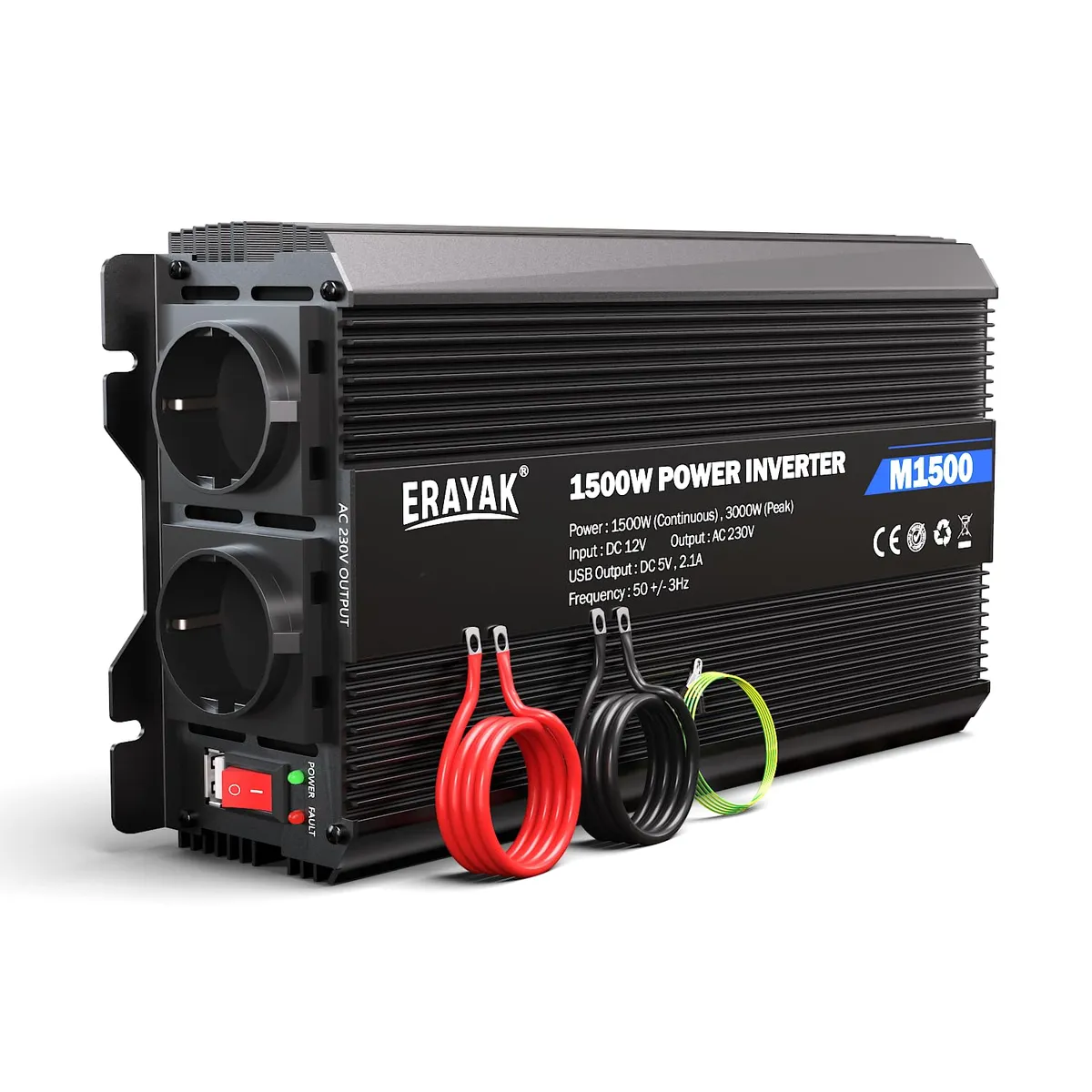 Convertitore 12v 230v 1500W / 3000W – Nuovo