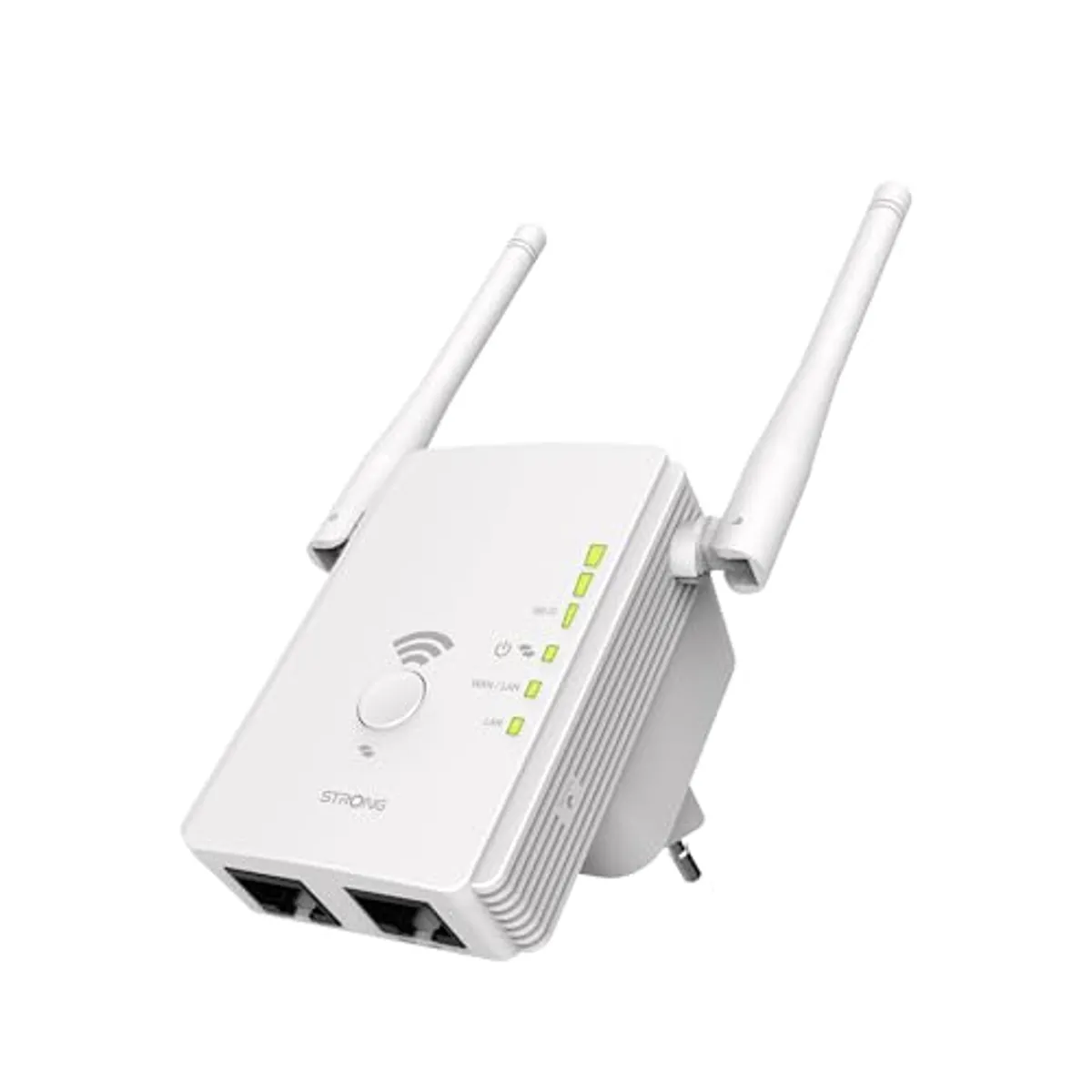 Strong REPEATER300V2 WLAN/Wifi Repeater 300 Mbit/s A 2.4 GHz (adatto per tutti i dispositivi Wi-Fi) – Bianco bianco