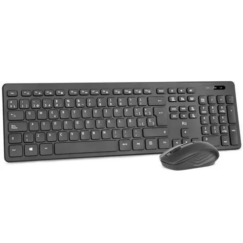 Rii RK200 2.4Ghz Combo Ratón y Teclado Inalámbrico