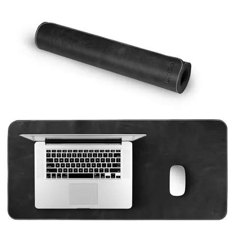 Londo Tappetino per il Mouse XL in Vera Pelle, Esteso Tappetino da scrivania, Extra Grandi, XL Tappetini Mouse Pad