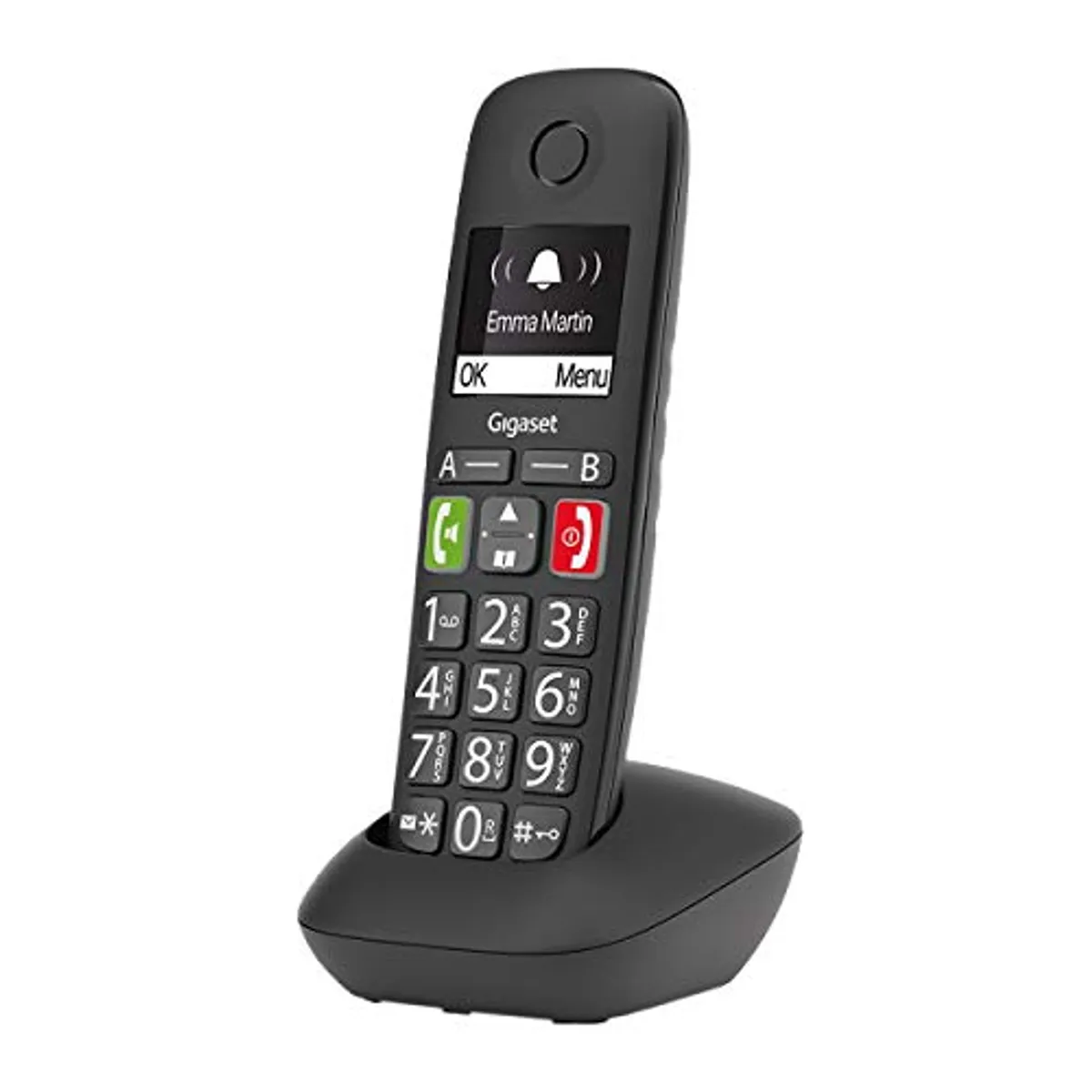 Gigaset E290 Telefono analogico/DECT Nero Identificatore di chiamata [Versione tedesca]
