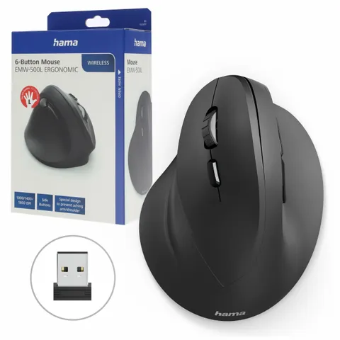 Hama Mouse Ergonomico Wireless Nero – Ottime condizioni