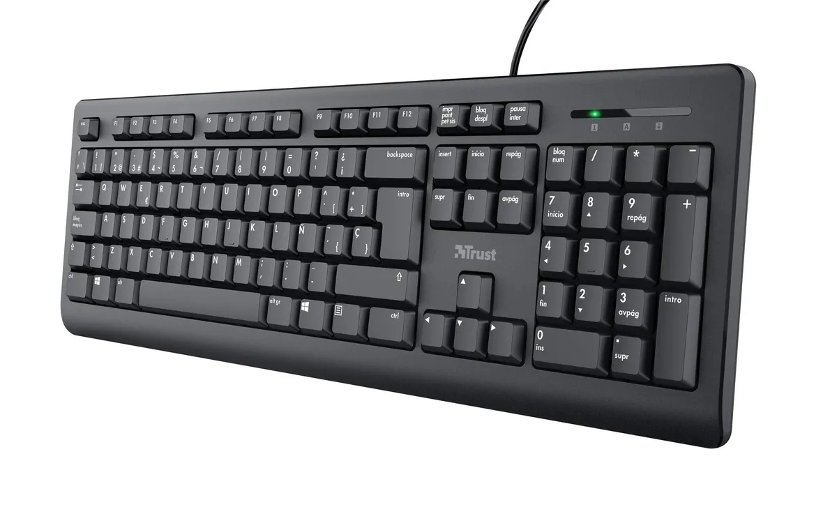 Trust Taro Tastiera QWERTY Spanisch – Nuovo