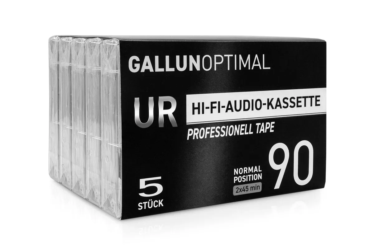 GALLUNOPTIMAL UR90 Audiokassetten 5er Pack – Nuovo