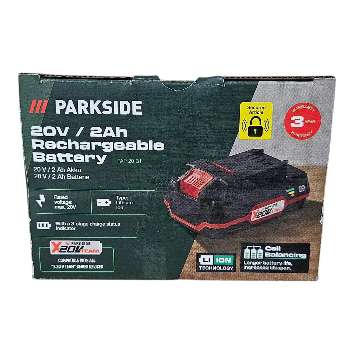 Batterie 20V Parkside PAP20A1 – Buone condizioni
