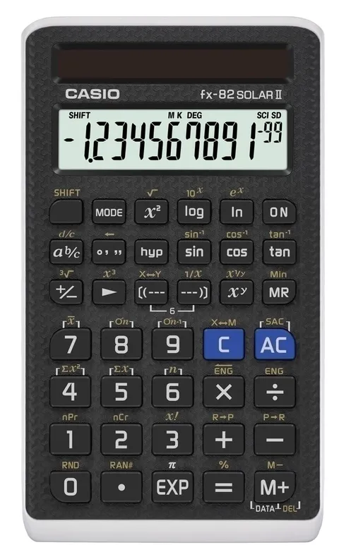 Casio FX-82SOLARII Schulrechner Nero – Come nuovo
