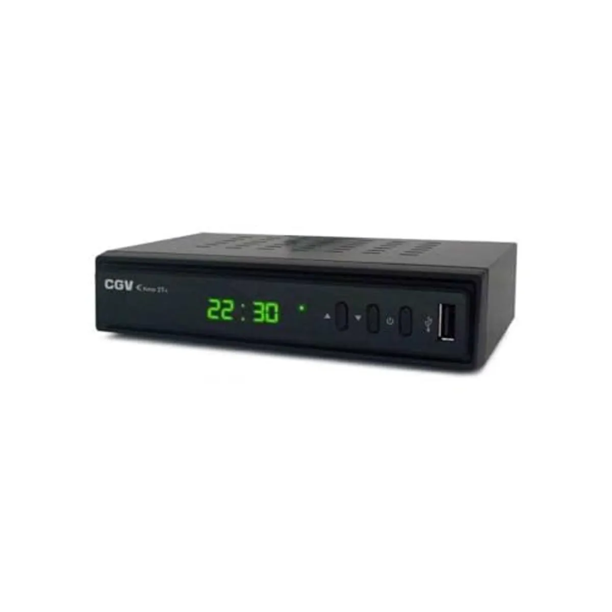 CGV etimo 2T-C - Ricevitore TNT HD Dual Tuner, colore: Nero