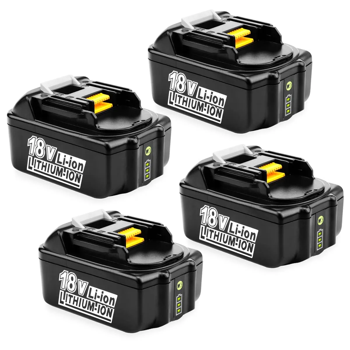 XNJTG 4 Baterías de Repuesto para Makita 18V 5,0 Ah