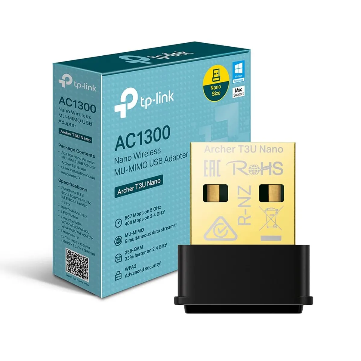 TP-Link Archer T3U Nano Clé WiFi – Come nuovo