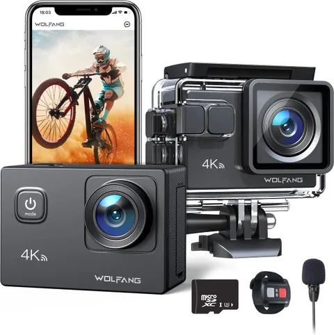WOLFANG Videocamera Sport 4K – Ottime condizioni