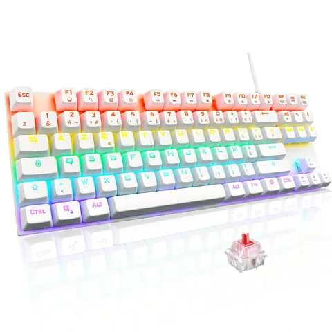 THE G-LAB Keyz Mercury TKL Clavier Mécanique Gamer 87 Touches Filaire