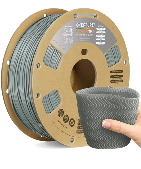 Filamento TPU 1.75mm Grigio – Come nuovo