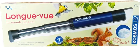 Vista telescopica lunga bambino blu