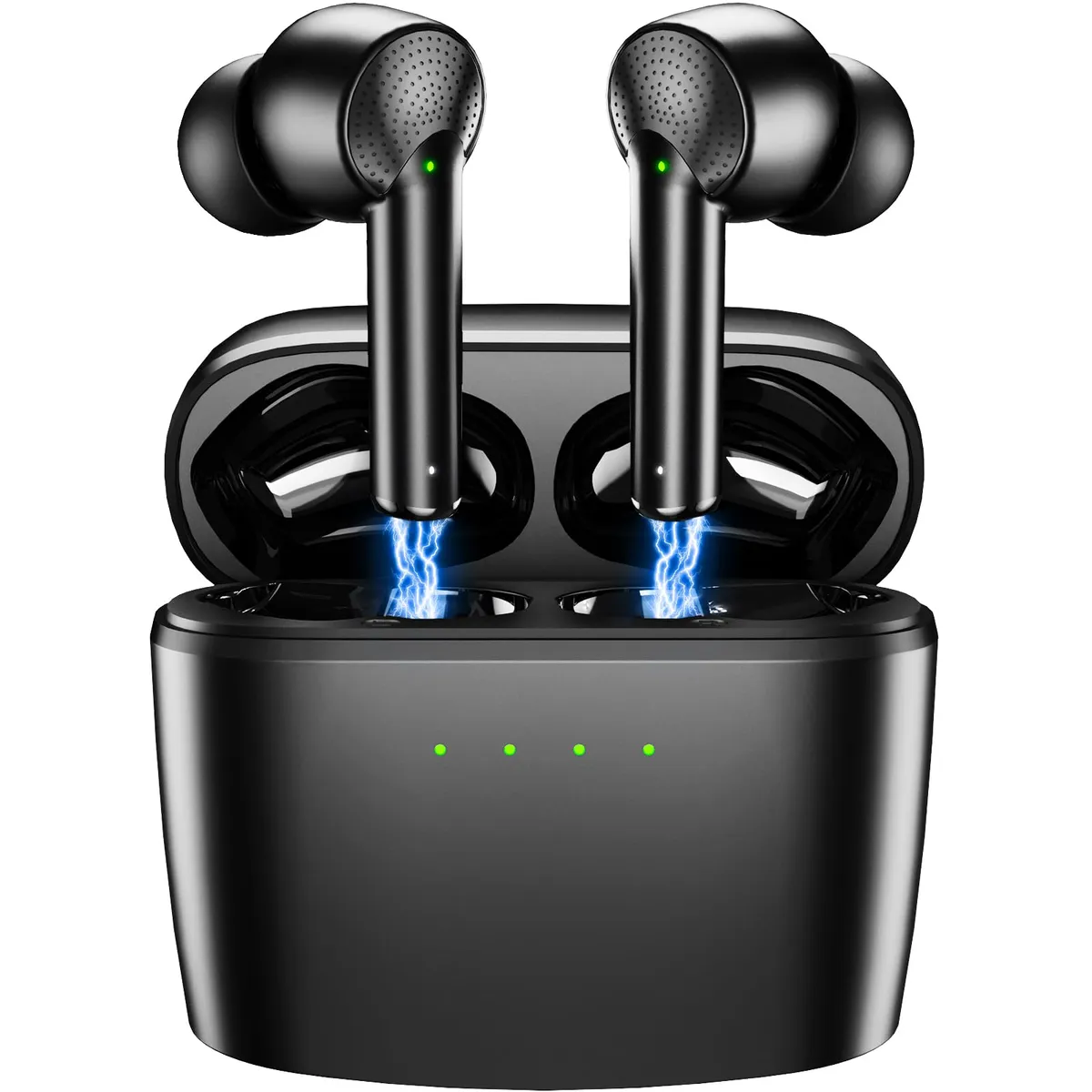 Mysic Cuffie Bluetooth, Auricolari Bluetooth 5.3 con Hi Fi Stereo, Cuffie Wireless In Ear Mini Cuffie Senza Fili Incorporato HD Mic, Cuffiette Bluetooth IP7 Impermeabili, Controllo Touch, 42 Ore,Nero