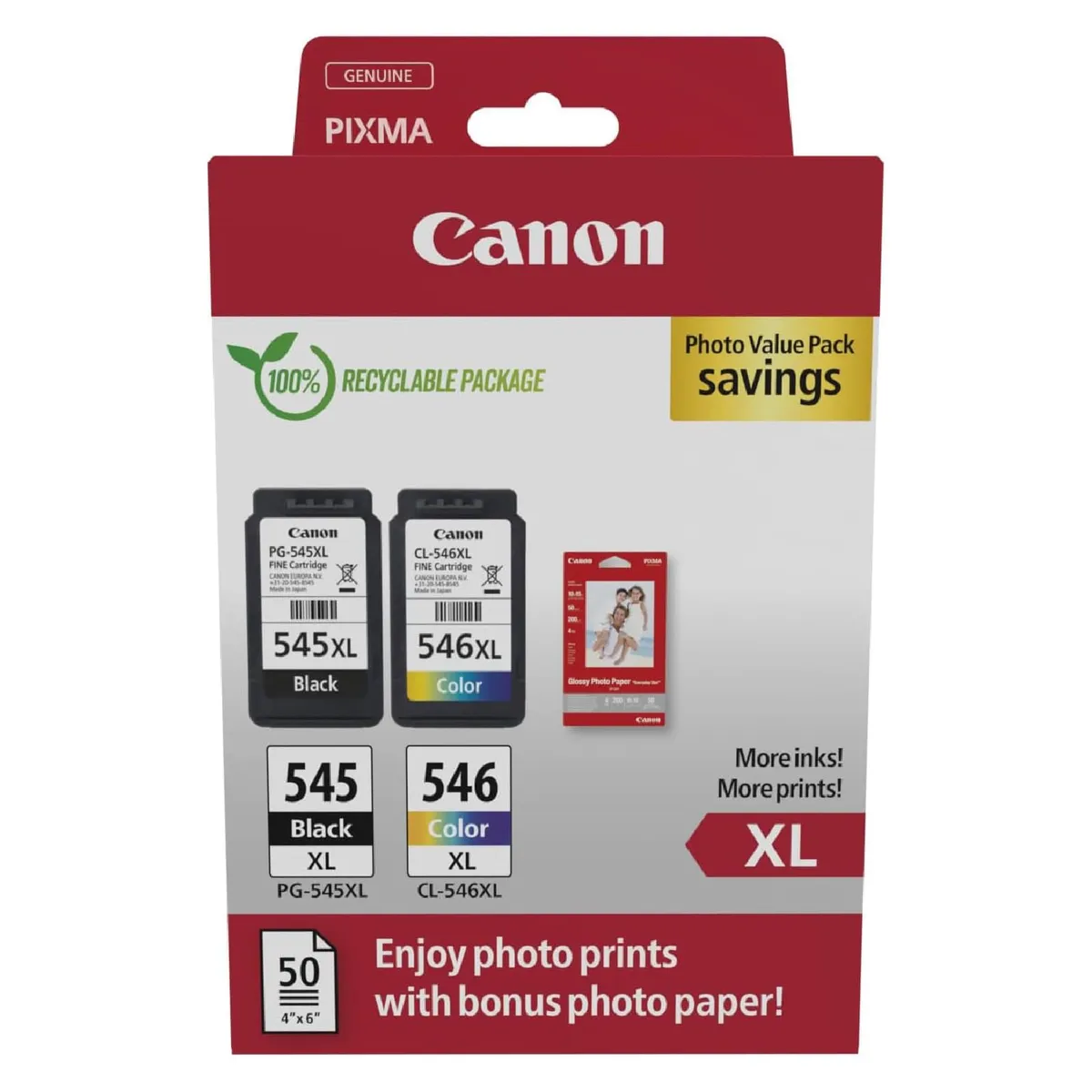 Canon PG-545XL + CL-546XL – Ottime condizioni