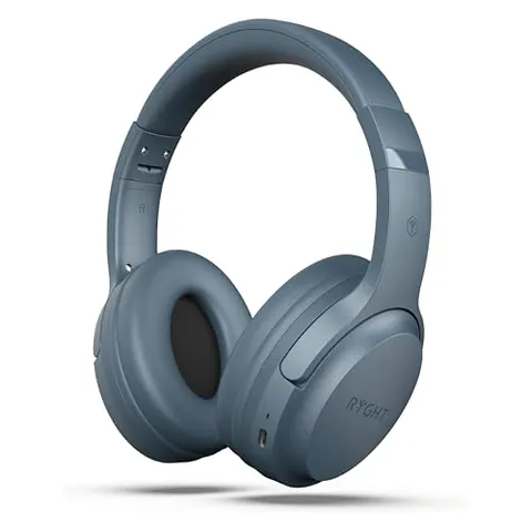 RYGHT – TEMPO – Cuffie senza fili – Audio stereo chiaro, 20H di autonomia – Pieghevole, leggero, controllo musica, volume, rispondere alle chiamate, attivare assistente vocale, auricolari imbottiti –