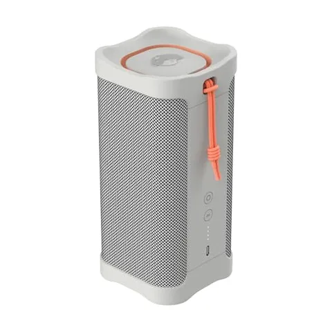 Skullcandy Terrain XL Cassa Wireless Bluetooth Portatile, Impermeabilità IPX7, 18 Ore di Autonomia, Stereo True Wireless con Cinghia Integrata per Viaggi e Uso all’Aperto - Bone/Orange