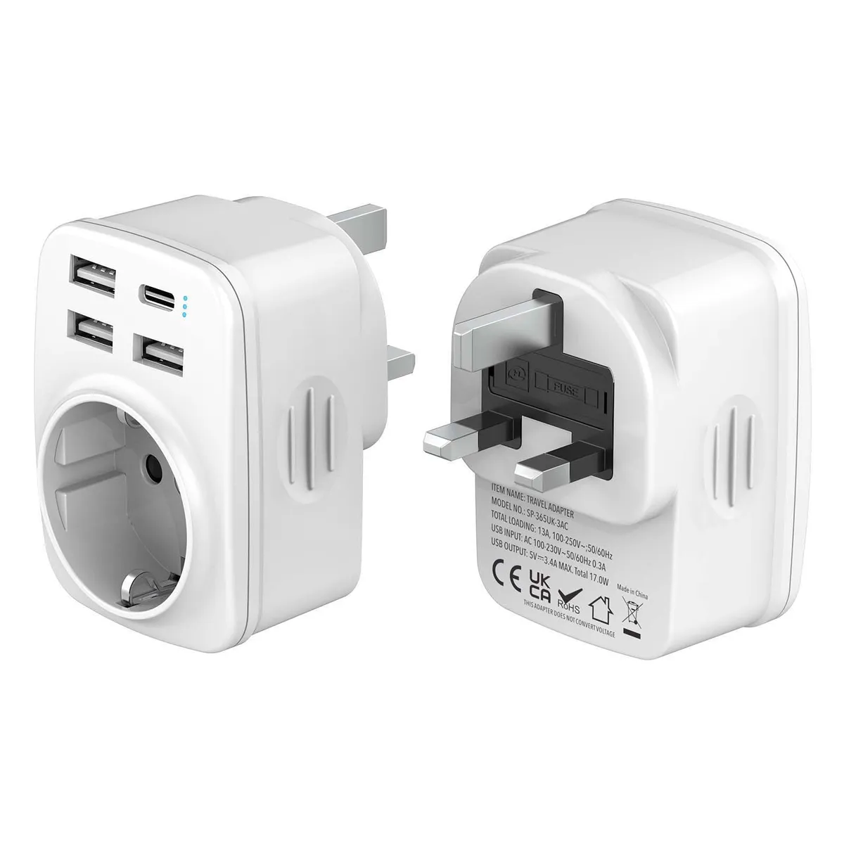 Hoppac Adaptador Enchufe UK