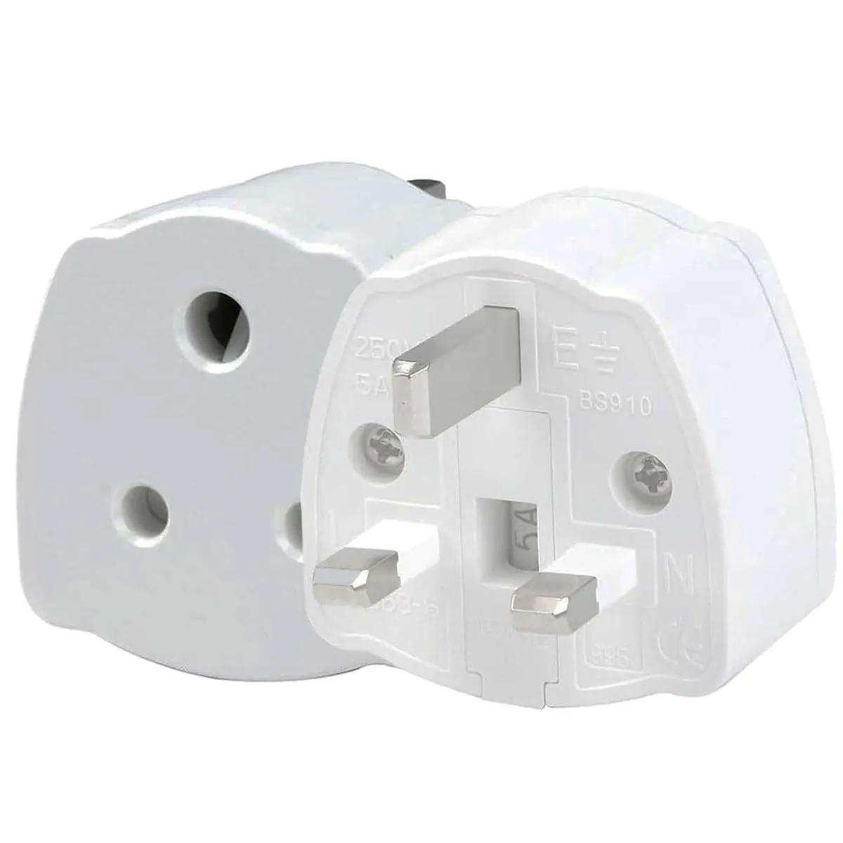 Adattatore Prese India UK 2Pcs Bianco