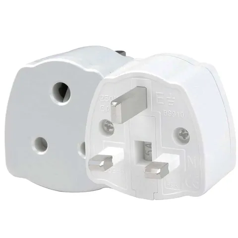 Adattatore Prese India UK 2Pcs Bianco