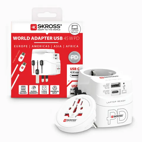 SKROSS PRO Light USB Universeller Reiseadapter – Nuovo