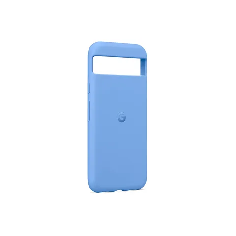 Google Cover per Pixel 8a, Silicone resistente e antimacchia, Cover per smartphone Android, Azzurro cielo