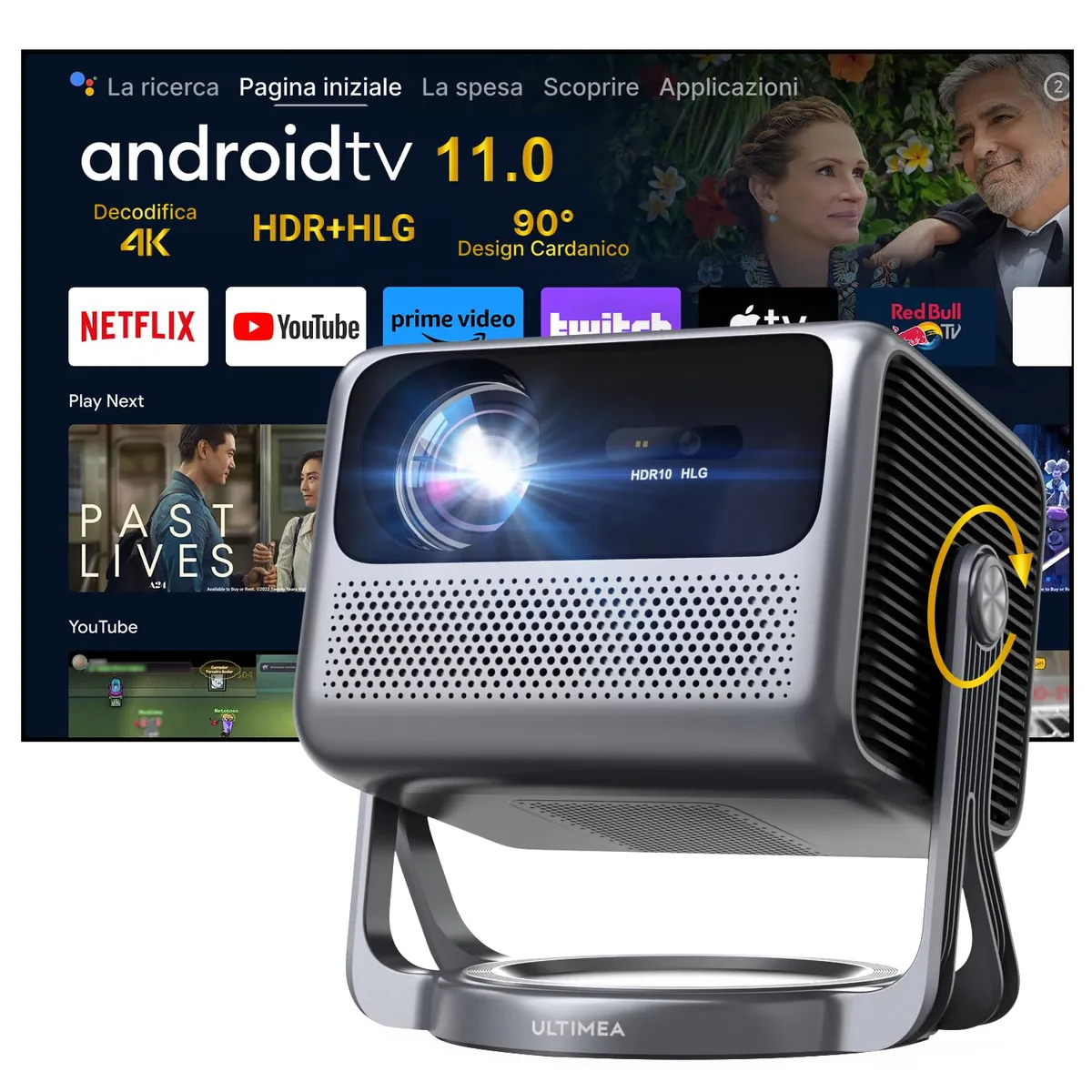 ULTIMEA Proyector 4K Android TV – Come nuovo