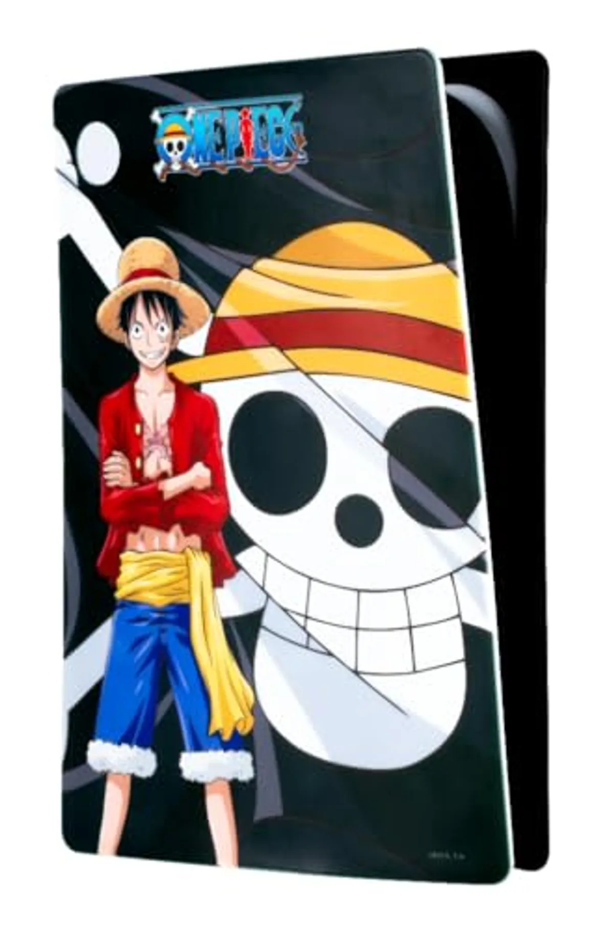 Konix One Piece Custodia per console PS5 - Silicone - Resistente agli urti - Resistente ai graffi - Motivo Luffy - Nero