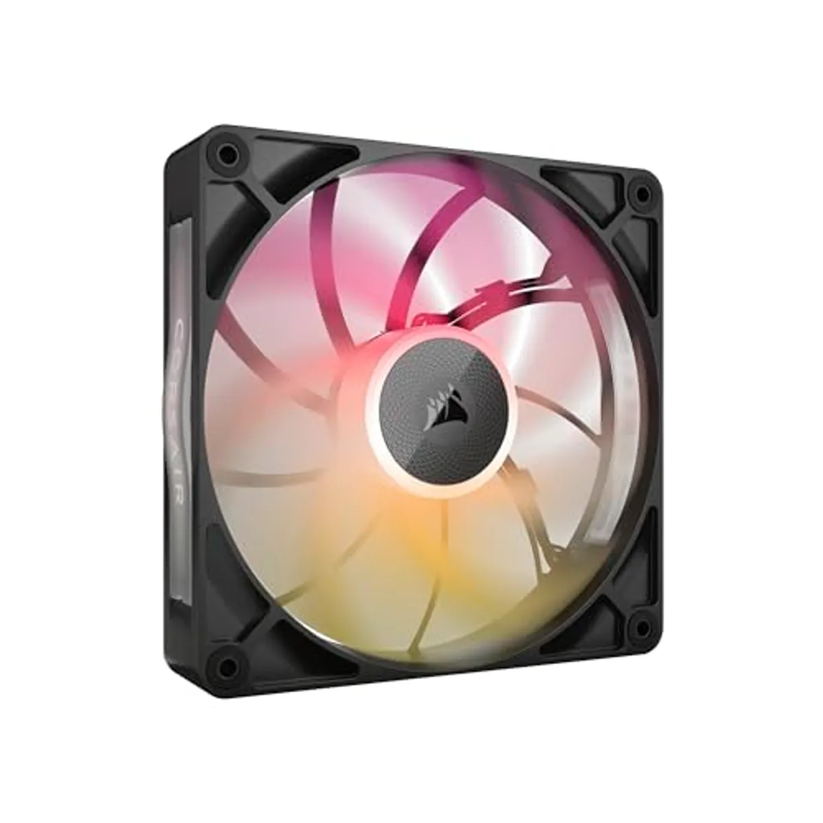CORSAIR iCUE LINK RX140 MAX RGB 140mm PWM Ventaglio Spesso – Alta Pressione Statica – Cuscinetto Magnetico a Cupola – Ventola Singola – Nero