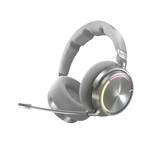 Corsair VIRTUOSO MAX WIRELESS Cuffie da Gioco con Bluetooth – Argento
