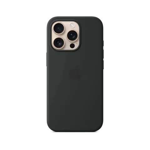 Cover in silicone con magsafe per iphone 16 pro - nero