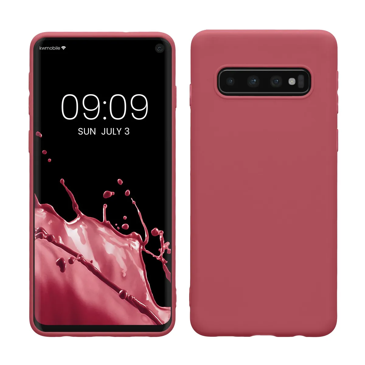 Hülle compatibile Samsung S10 – Weiche custodia rosa scuro