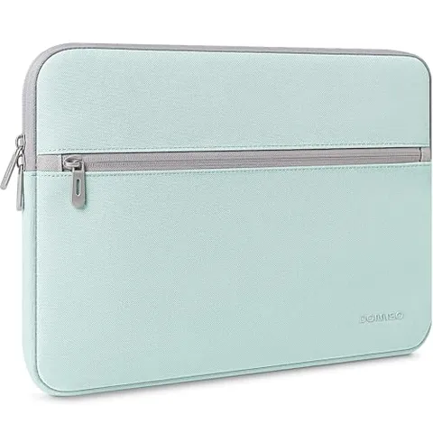 DOMISO Custodia per Laptop 15,6-16 Pollici Antiacqua e Antigraffio Borsa PC Portatili per MacBook Pro 16" M4/M3/M2, Dell XPS 16, HP Envy 15, Lenovo IdeaPad 5 / Flex 5, Verde Menta