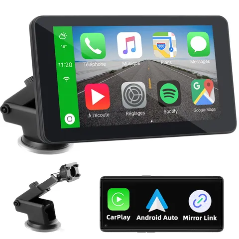 NFOIEIS Pantalla Coche Carplay y Android Auto Inalámbrico