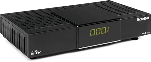 TechniSat HD-C 233 - Ricevitore HD per TV digitale via cavo (HDTV, DVB-C, HDMI, SCART, USB 2.0, RF in, EPG, telecomando) nero