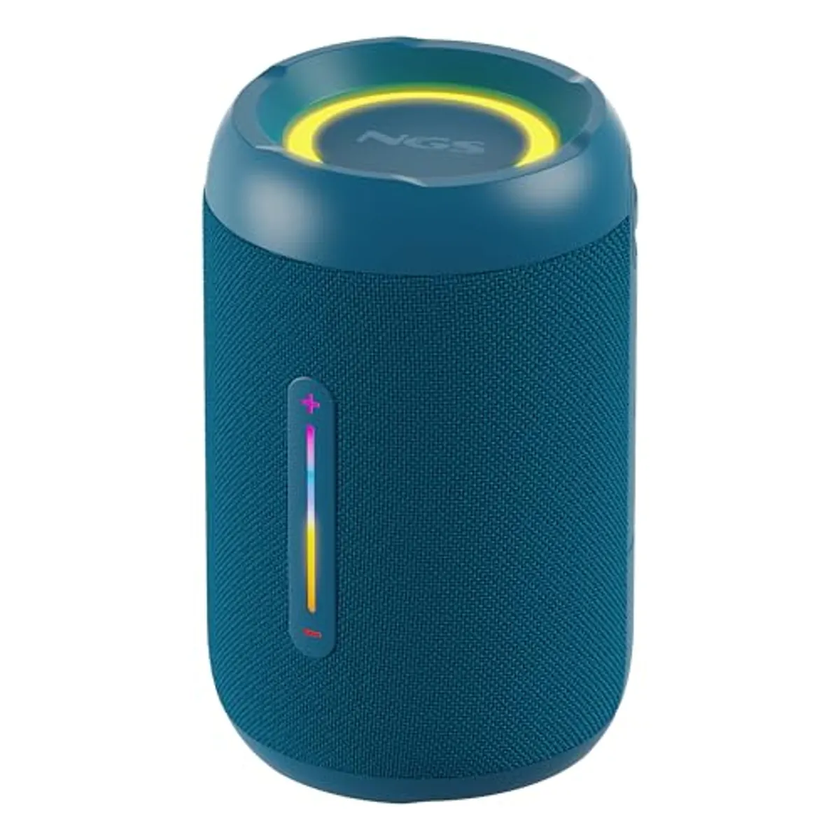 NGS Roller Fury 2 Tiny Blue – Altoparlante Bluetooth portatile, sommergibile IPX7, 20 W, True Wireless TWS, USB, batteria 7 ore, blu