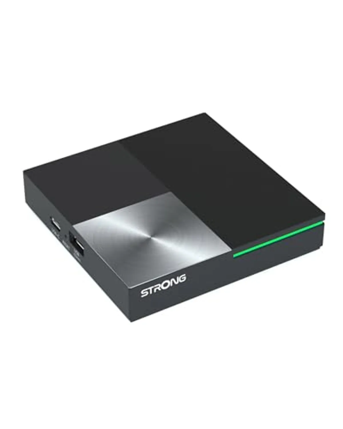 STRONG Leap-S3 Pro Streaming Box 4K UHD Google TV Con Porta Ethernet, Android 12, 4GB RAM + 32GB Memoria, Wi-Fi 6, Chromecast Integrato, Controllo Vocale Google, Dolby Audio & Dolby Vision