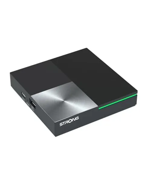 STRONG Leap-S3 Pro Streaming Box 4K UHD Google TV Con Porta Ethernet, Android 12, 4GB RAM + 32GB Memoria, Wi-Fi 6, Chromecast Integrato, Controllo Vocale Google, Dolby Audio & Dolby Vision