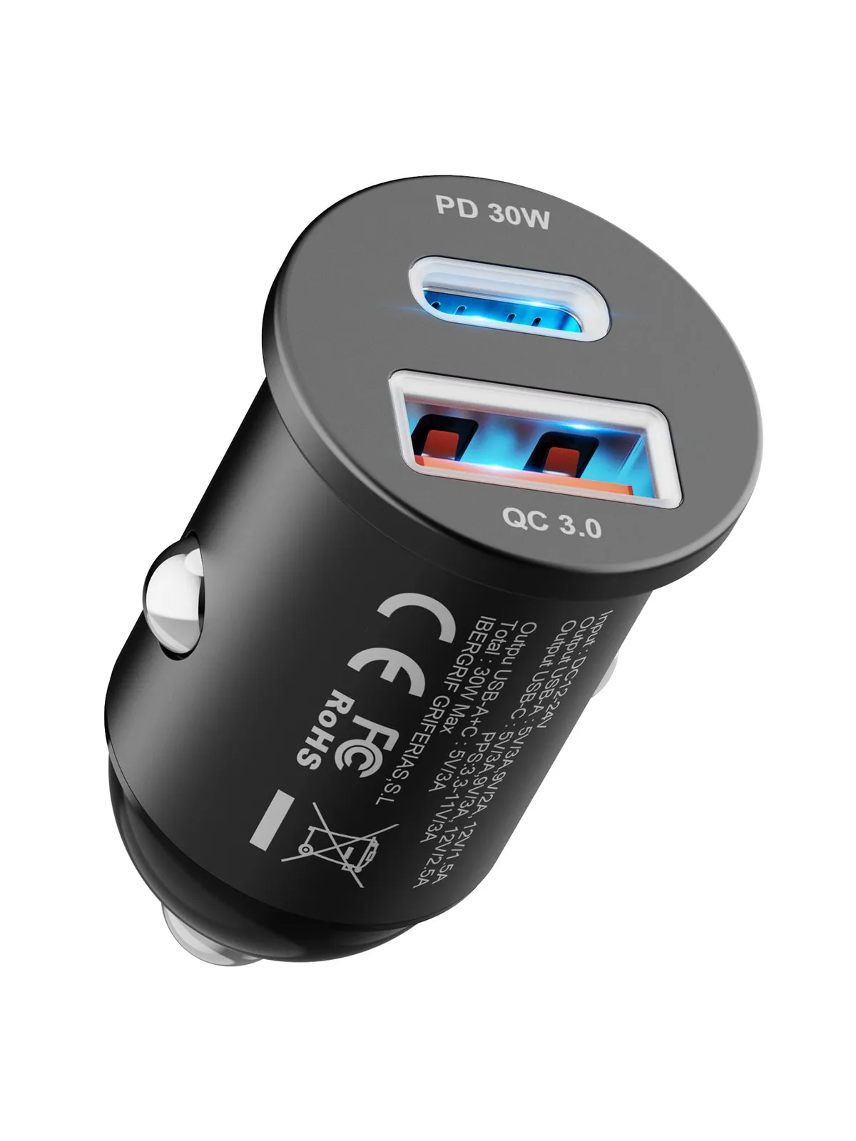 Cargador Coche Ricarica Rapida USB C 30W – Ottime condizioni