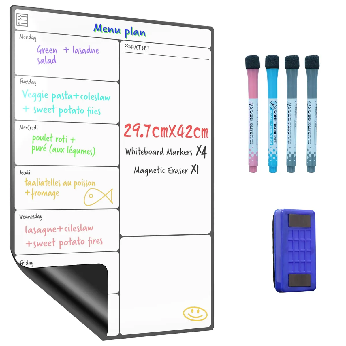 Pizarra Magnetica Nevera A3 – Ottime condizioni