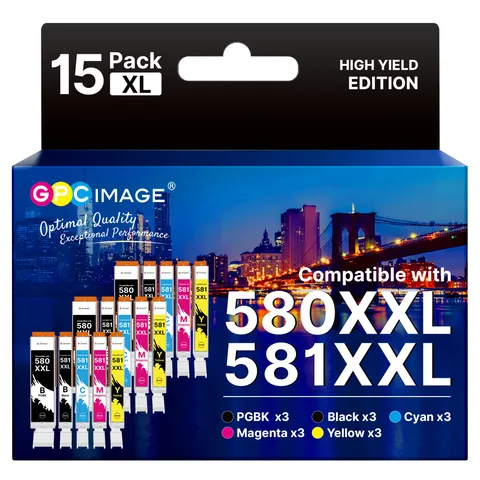 Cartucce d'inchiostro Canon 581 580 XXL – Nuove